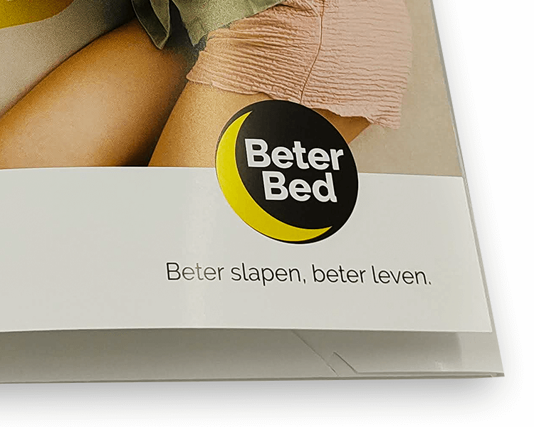 Duurzaam drukwerk Beter Bed logo