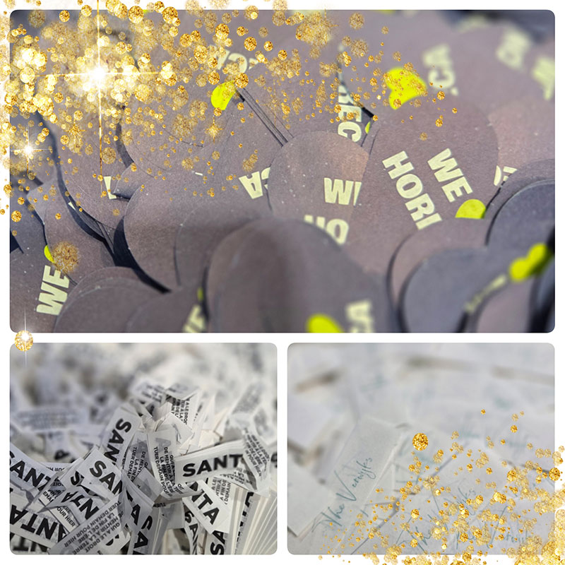 Bedrukte confetti!